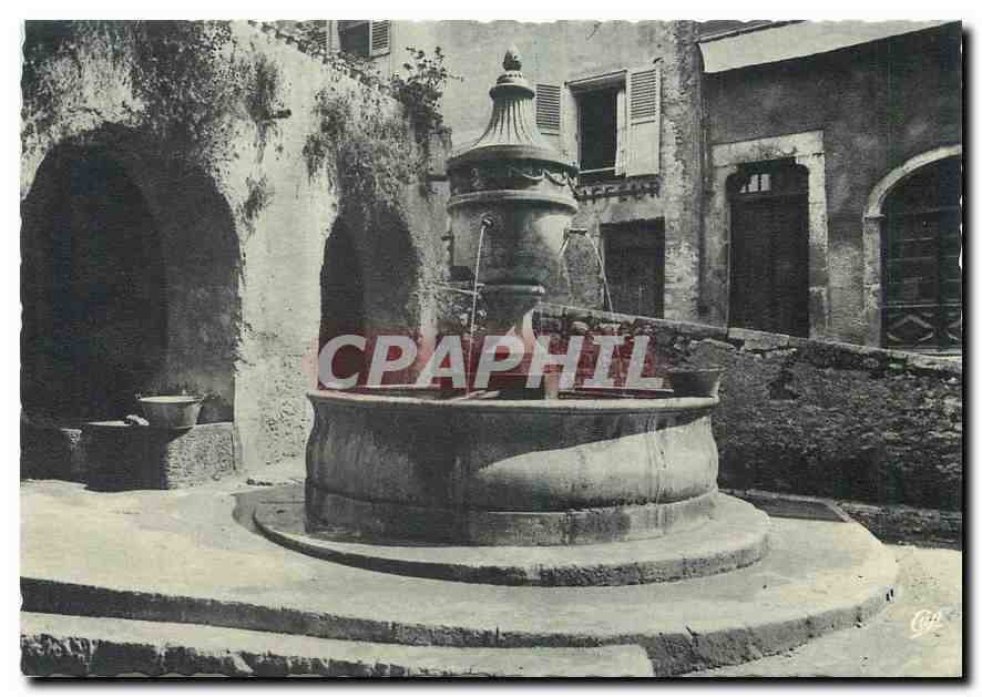 CPM Saint Paul de Vence Une vieille Fontaine (1840)