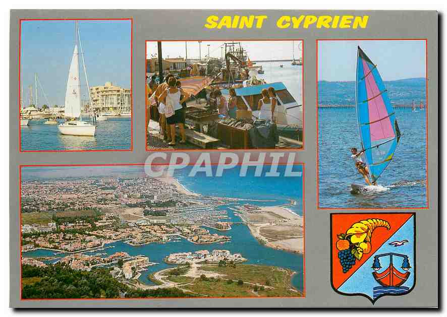CPM Images de France dans les Pyrenees Orientales Saint Cyprien