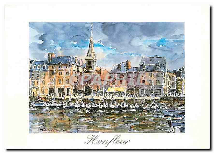 CPM Honfleur (Calvados) Aquarelle de Pierre Legrand