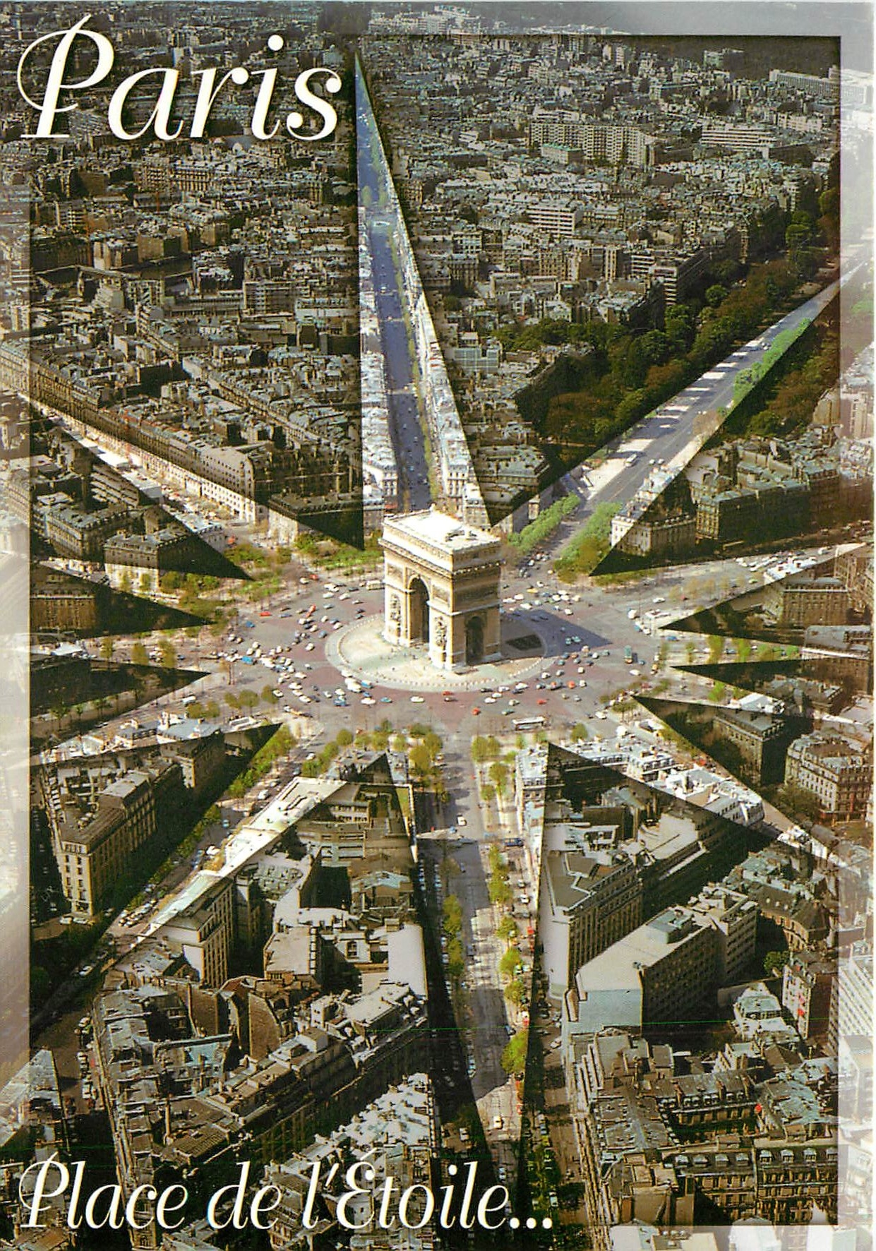 CPM Paris et ses Merveilles l'arc de triomphe et la place de l'Etoile