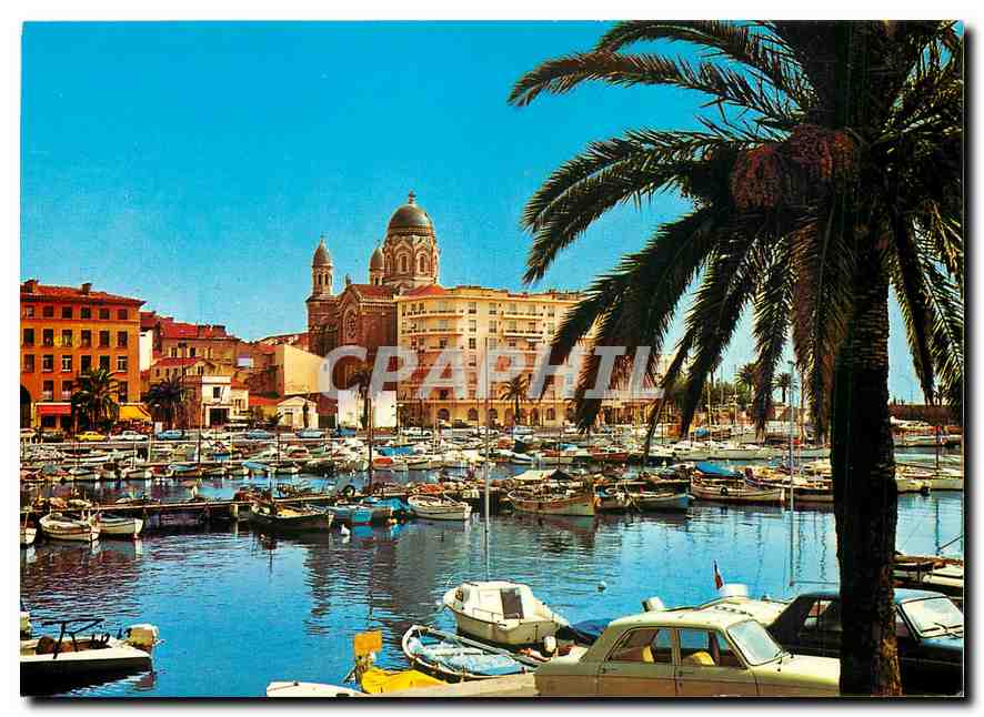 CPM  La Cote d'Azur inoubliable Saint Raphael Le Port la cathedrale