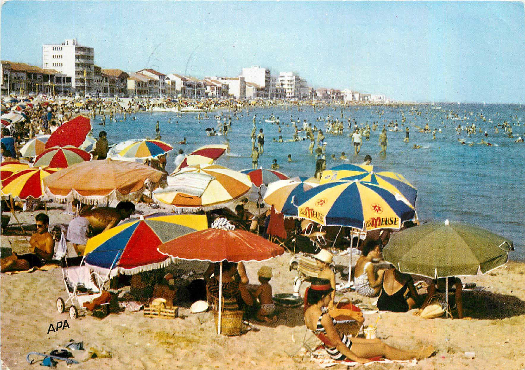 CPM Palavas les Flots (Herault) Vue panoramique de la Plage rive gauche
