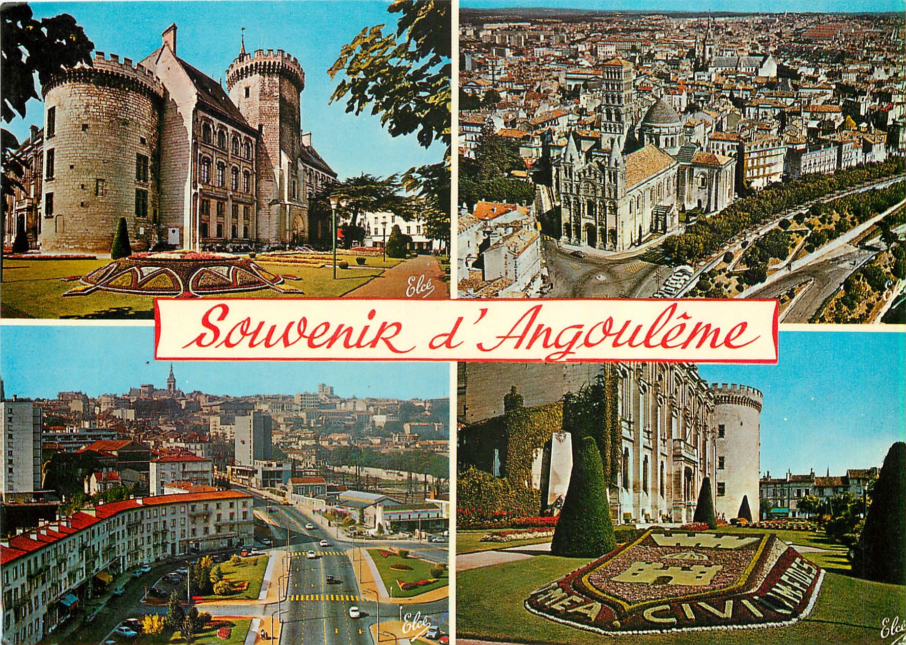 CPM Angouleme (Ch) de gauche a droite l'hotel de ville et ses beaux jardins