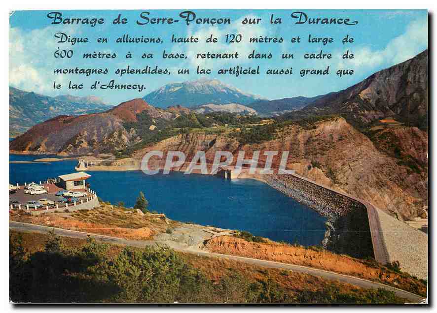 Barrage de Serre-Ponçon sur la Durance — Éditions J. Cellard, n° X. 99471