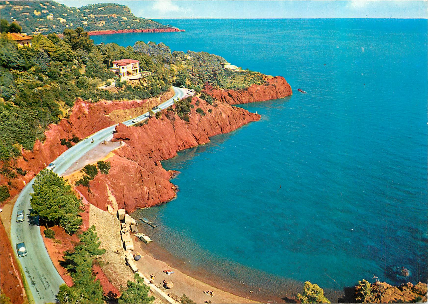 CPM Cote d'Azur La Corniche d'Or Rochers rouges de l'Esterel