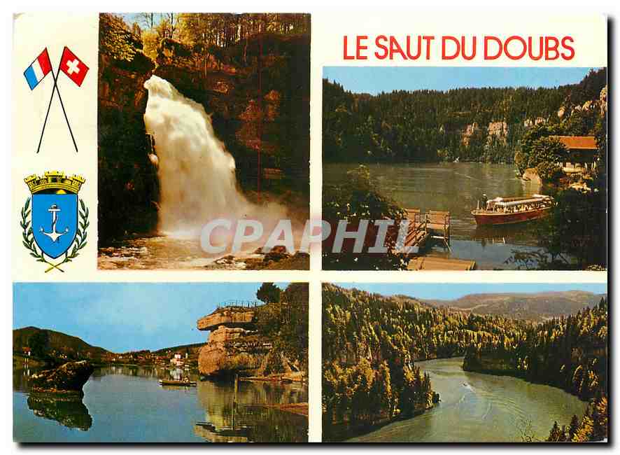 CPM Le Saut du Doubs L'arrivee au saut du Doubs le Rocher de la Casquette les Bassins du Doubs