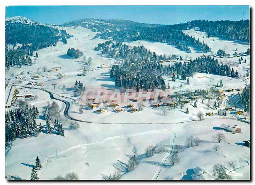 CPM Les Rousses (Jura) Alt 1170 m La Route Blanche Vue generale aerienne
