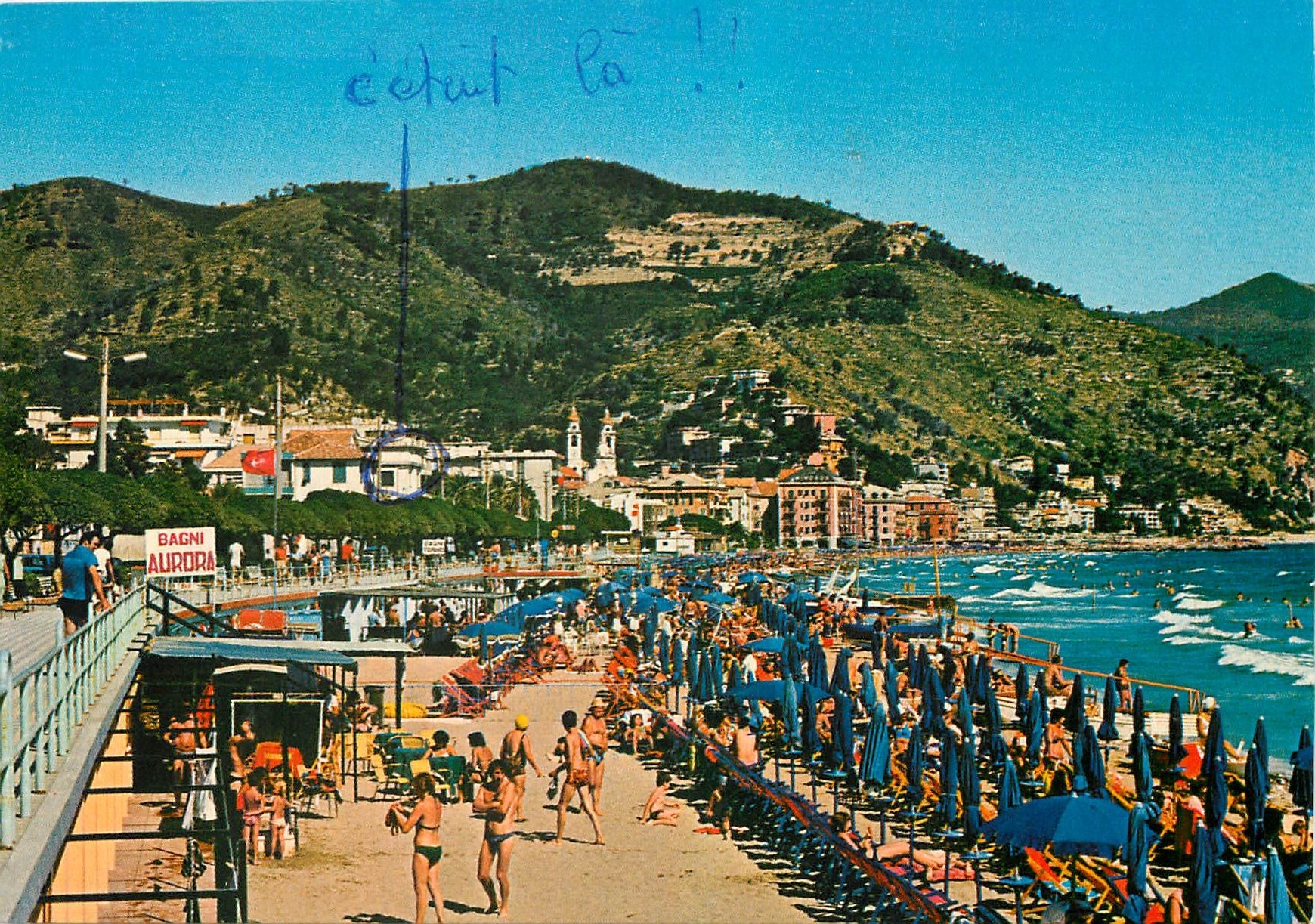 CPM la Plage Orientale Riviera del Fiori Laigueglia