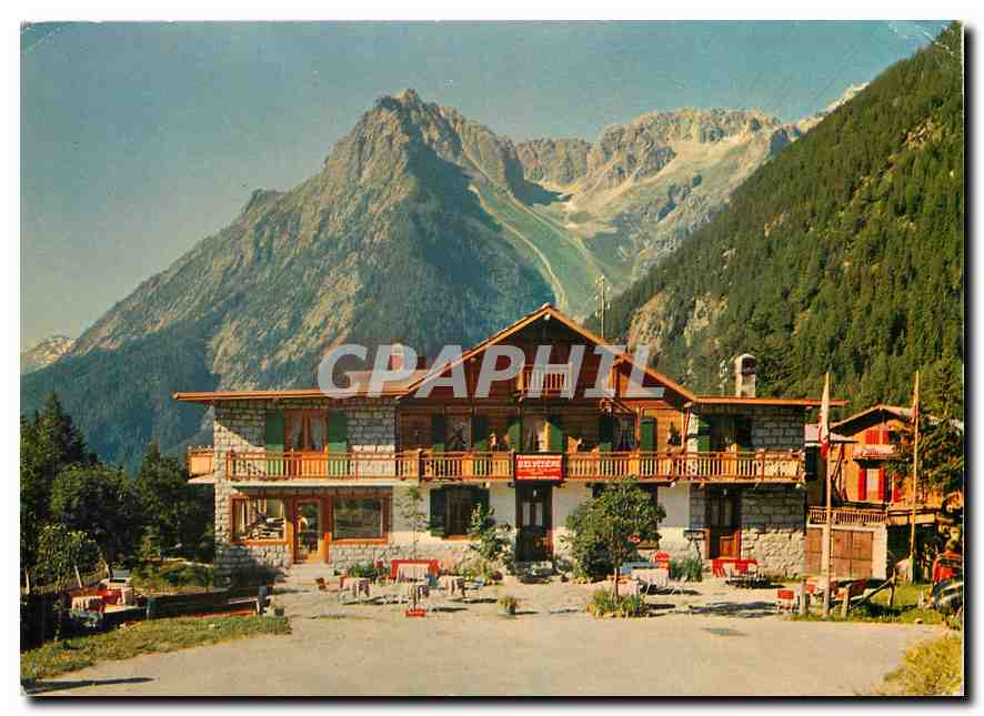 CPM Pension Restaurant Belvedere Champex Fam Henri Duay Schlumpf