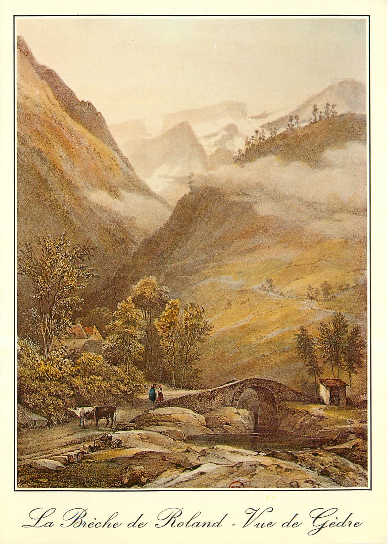 CPM Les Pyrenees La Breche de Roland Vue de Gedre