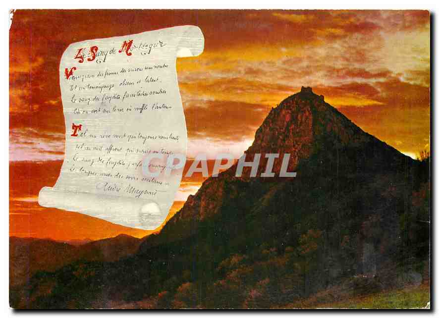 CPM Montsegur (Ariege) Aurore sur le Chateau