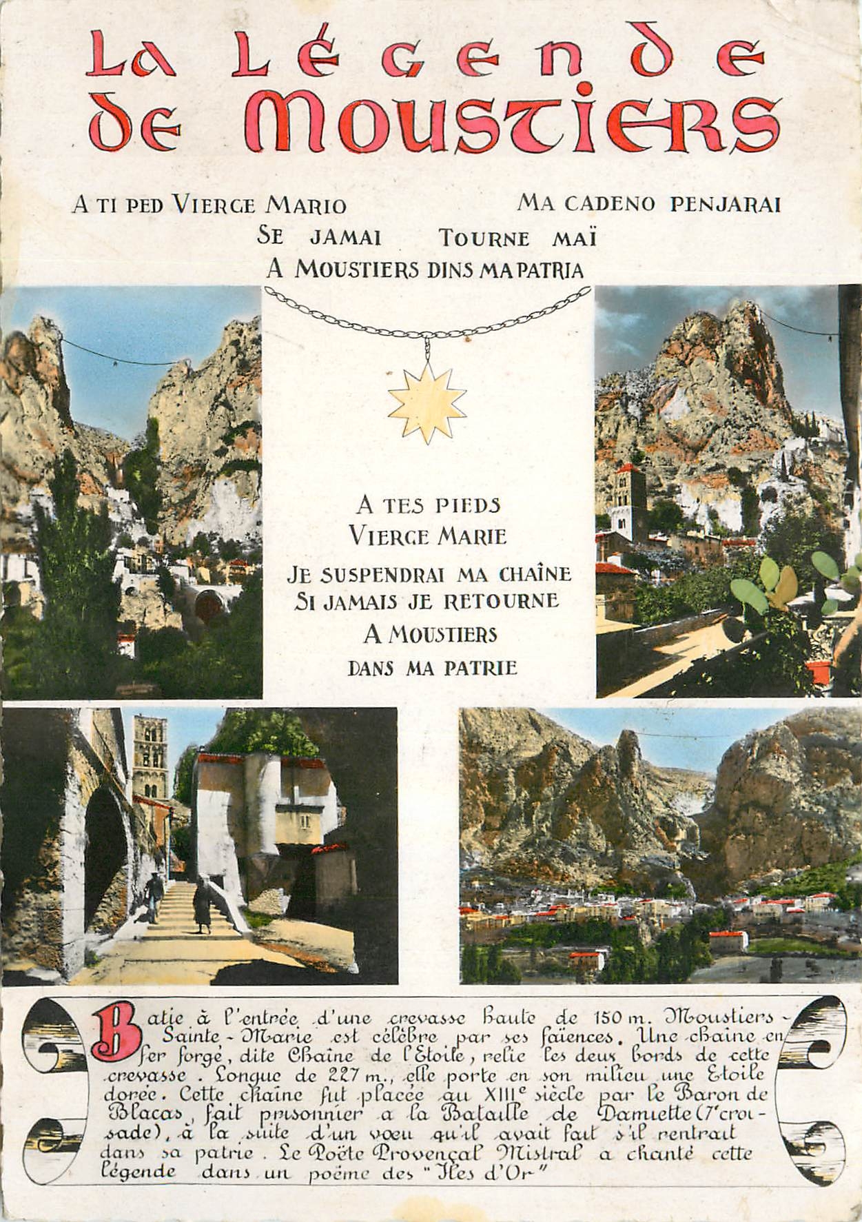 CPM La Legende de Moustiers Sainte Marie