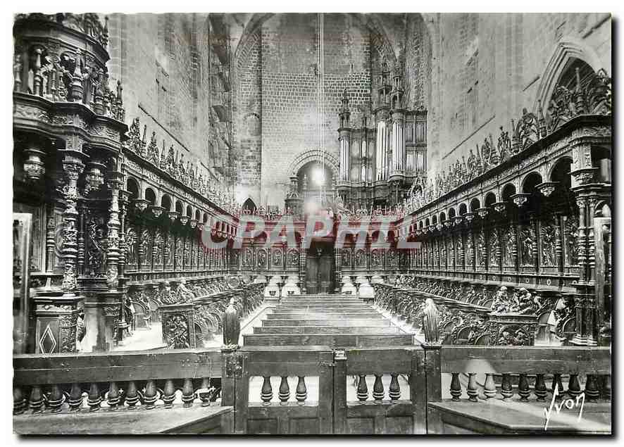 CPM St Bertrand de Comminges Choeur de la Cathedrale les Stalles et le Buffet d'Orgues
