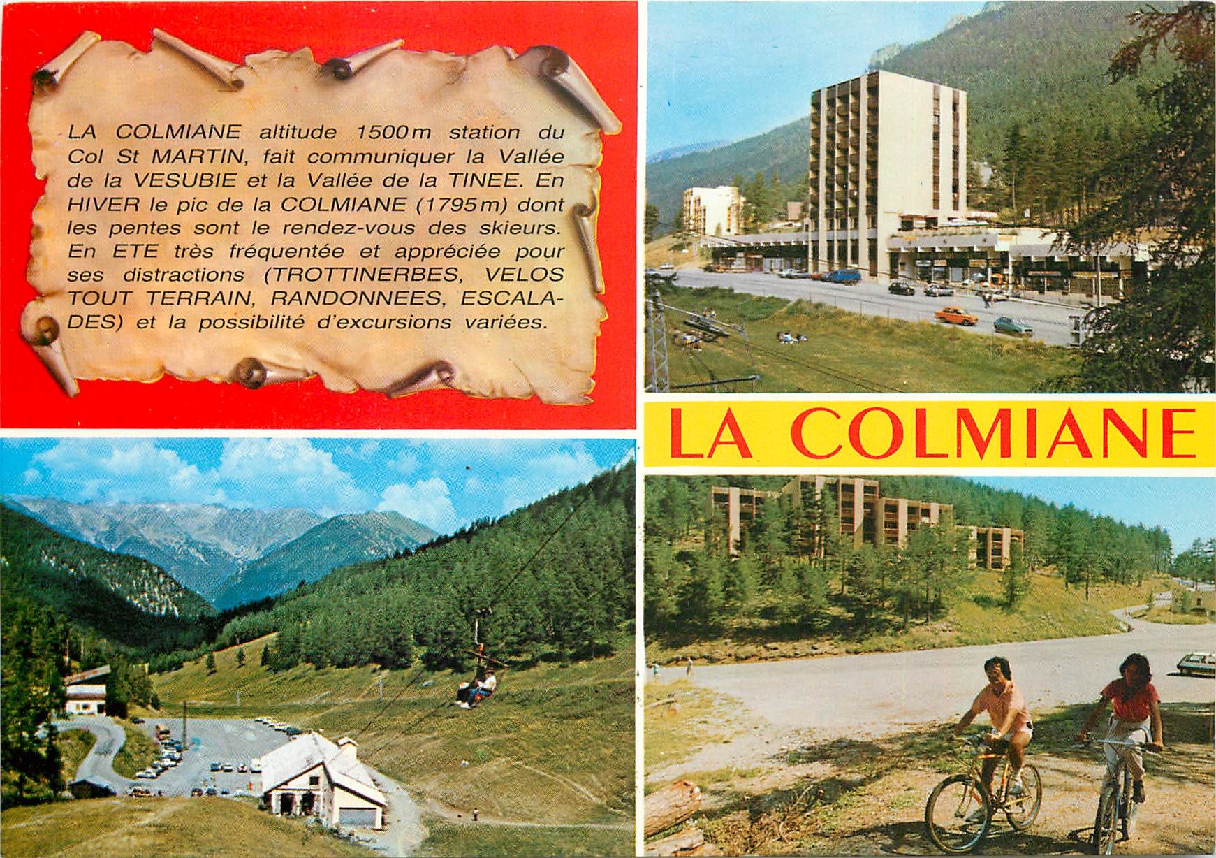 CPM Souvenir de la Colmiane Valdeblore (AM) Station de Sport d'hiver et estivale alt 1500 m