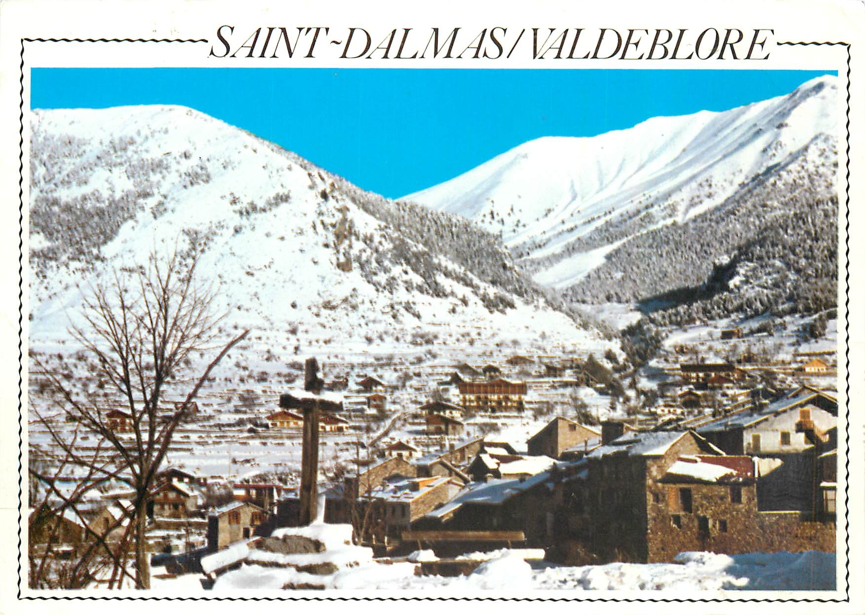 CPM Saint Dalmas Valdeblore (Alpes Maritimes) Alt 1300 m sous la neige