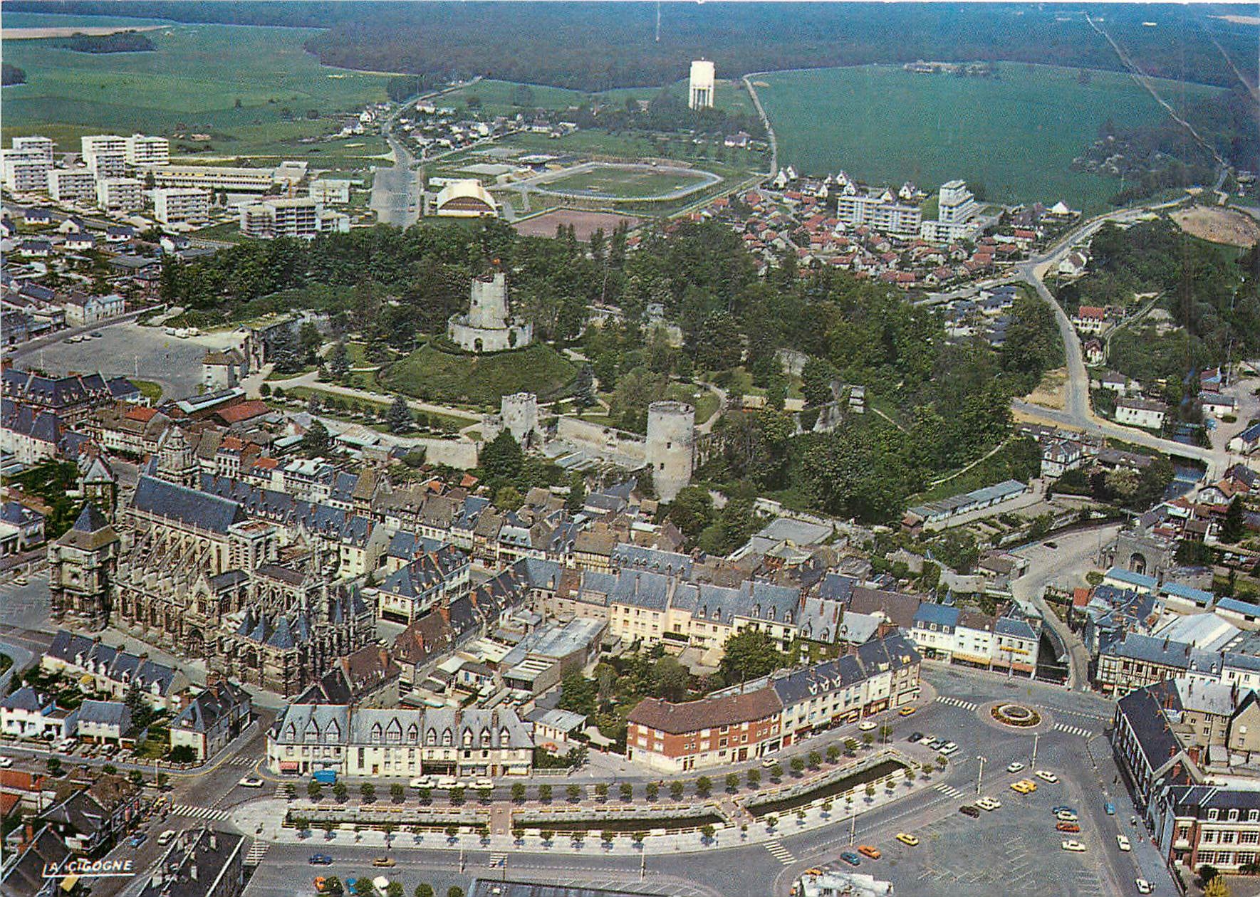 CPM Normandie France En avion sur Gisors