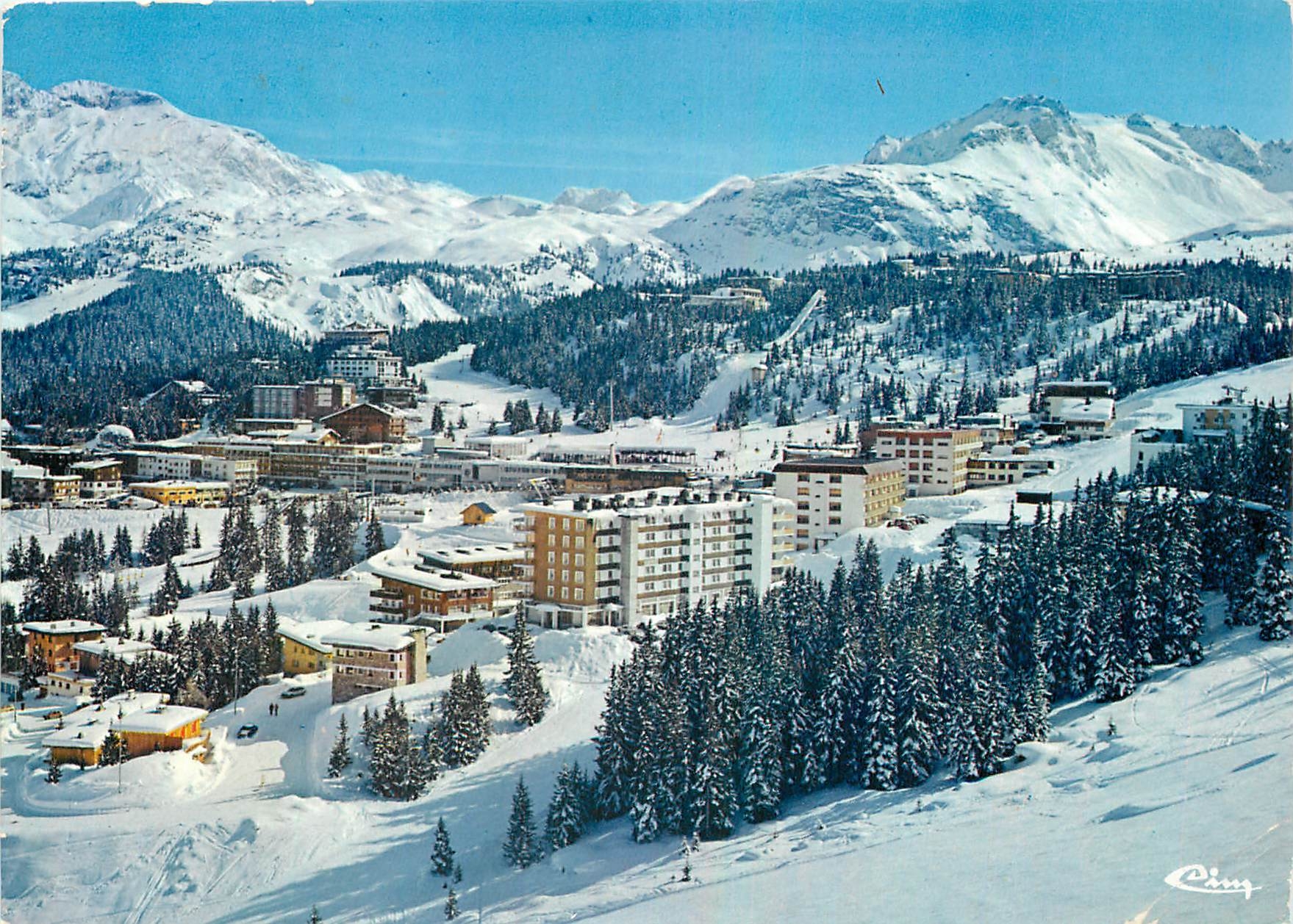 CPM Courchevel 1850 (Savoie) Vue aerienne