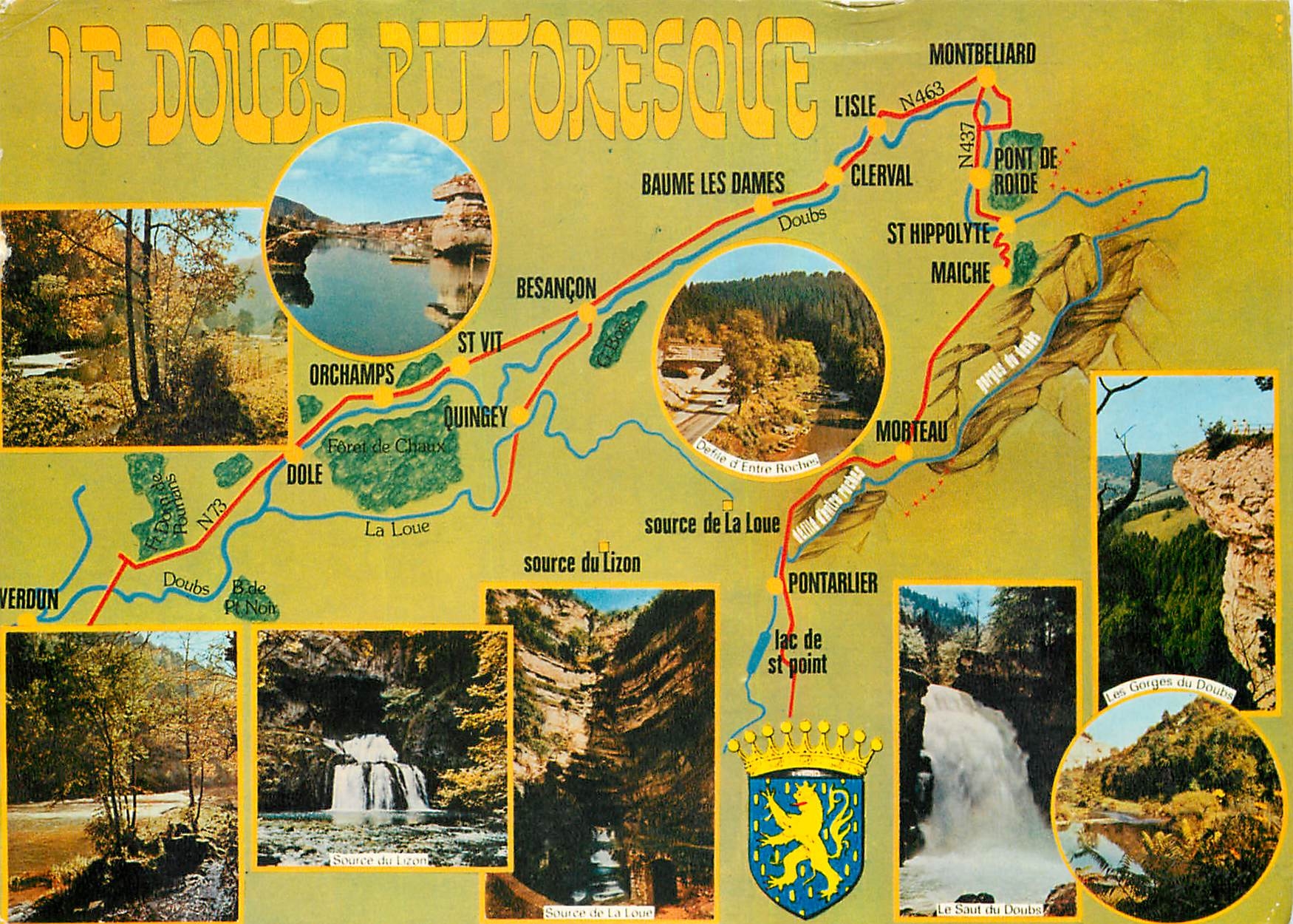 CPM Les Beaux Sites du Doubs (Franche Comte) Le Doubs pittoresque  