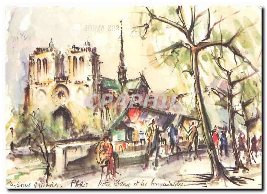 CPM Paris Notre Dame et les Bouquinistes