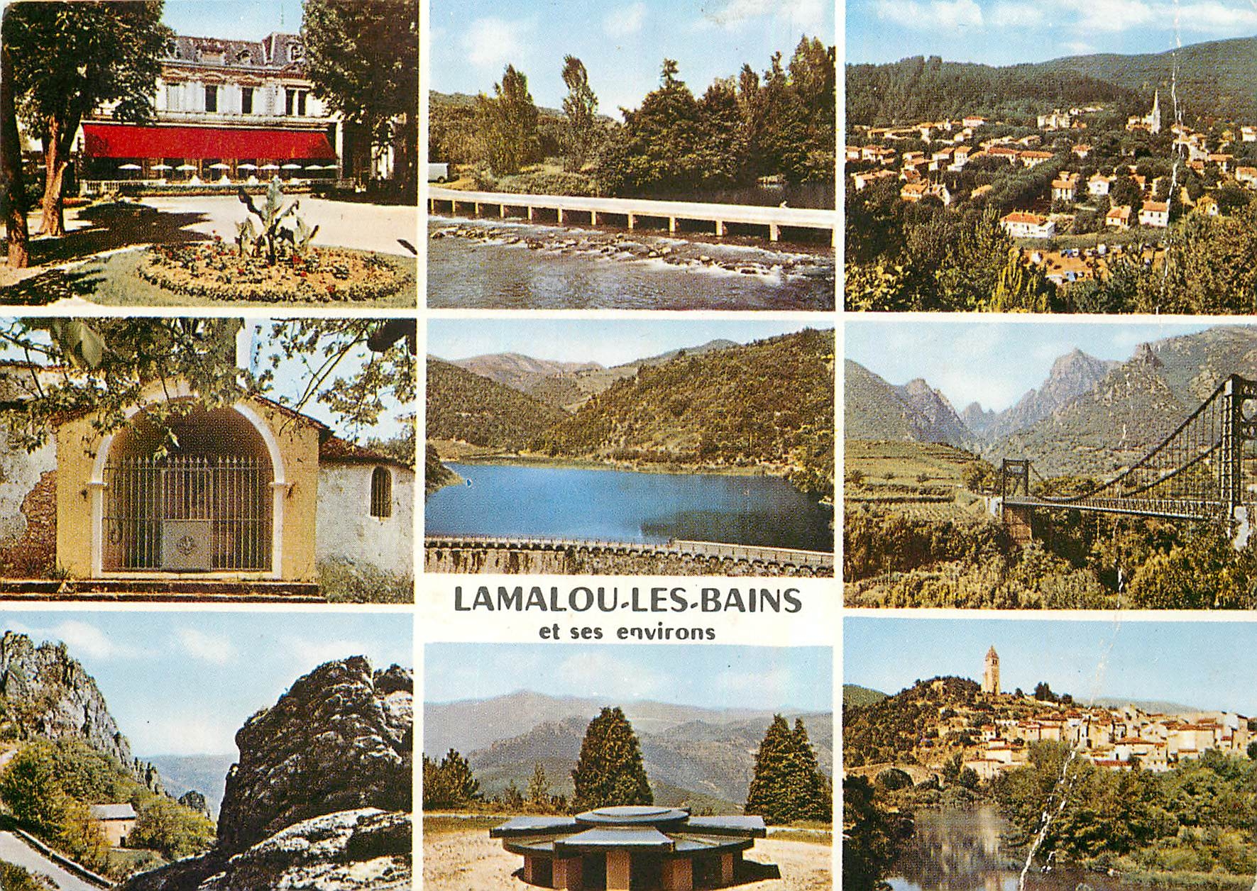 CPM En parcourant le Languedoc Lamalou les Bains et ses Environs (Herault) Le casino le Biconque vue