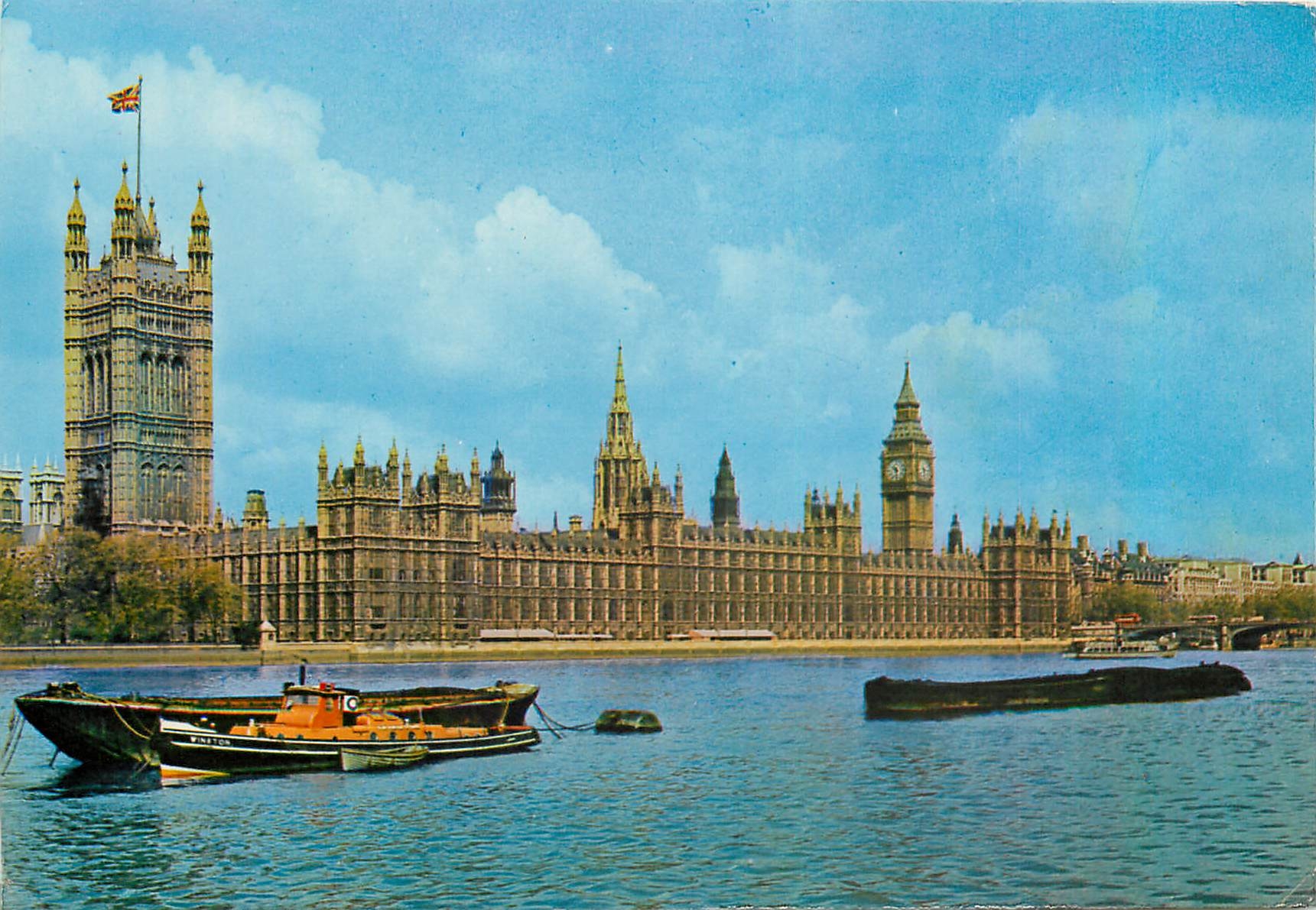 CPM Houses of Parlement from the river London