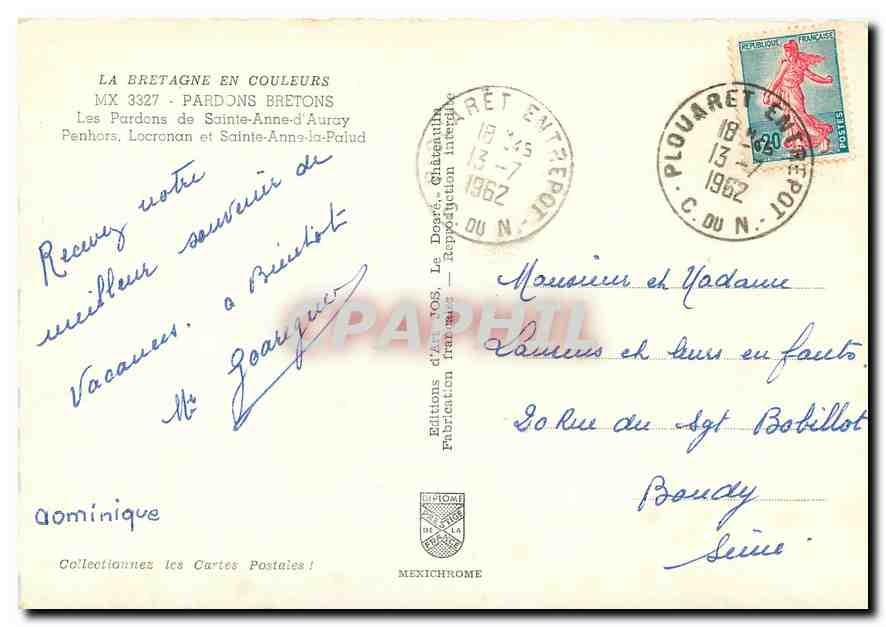 Pardons Bretons — Pardons de Sainte-Anne-d'Auray — Éditions d'Art VOS — Reverso