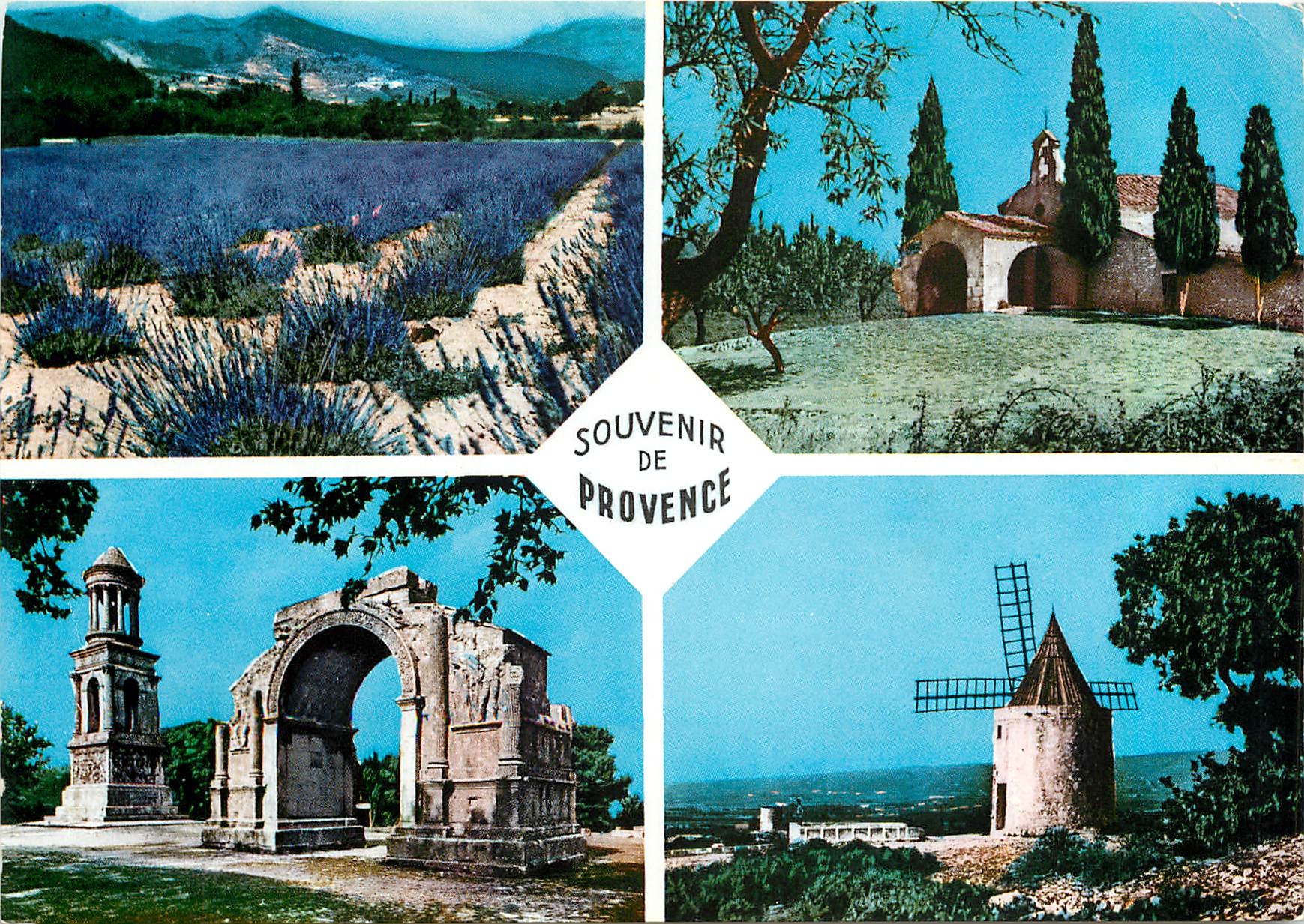 CPM Souvenir de Provence Moulin Daudet