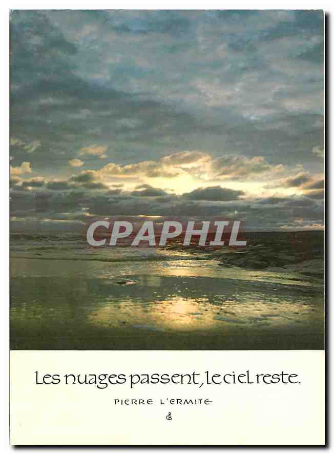 CPM Les Nuages passent le ciel reste Pierre l'Ermite