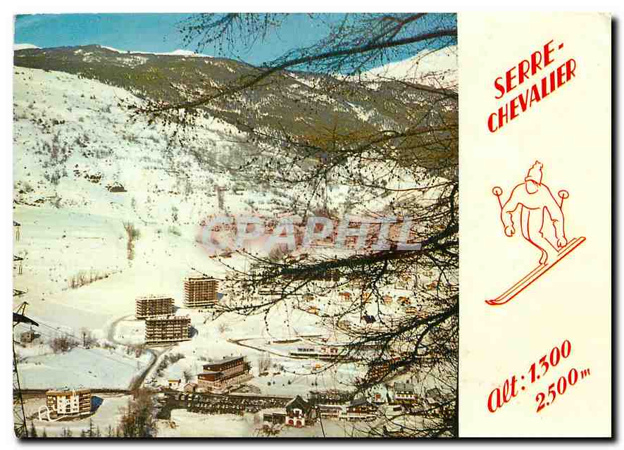 Serre-Chevalier — vue panoramique enneigée — Editions Airel