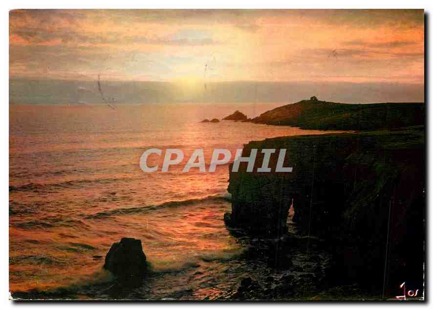 CPM La Bretagne en Couleurs Presqu'il de Quiberon (Morbihan) cote sauvage Contre jour l'Arche de Por