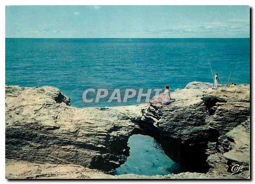 CPM Saint Hilaire de Riez Le Trou du Diable (Site Classe) Corniche Vendeenne entre croix de vie et s