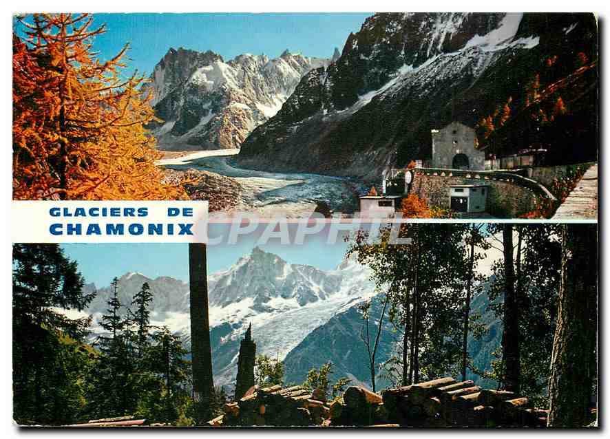CPM Les environs de Chamonix Mer de glace et glacier des Bossons