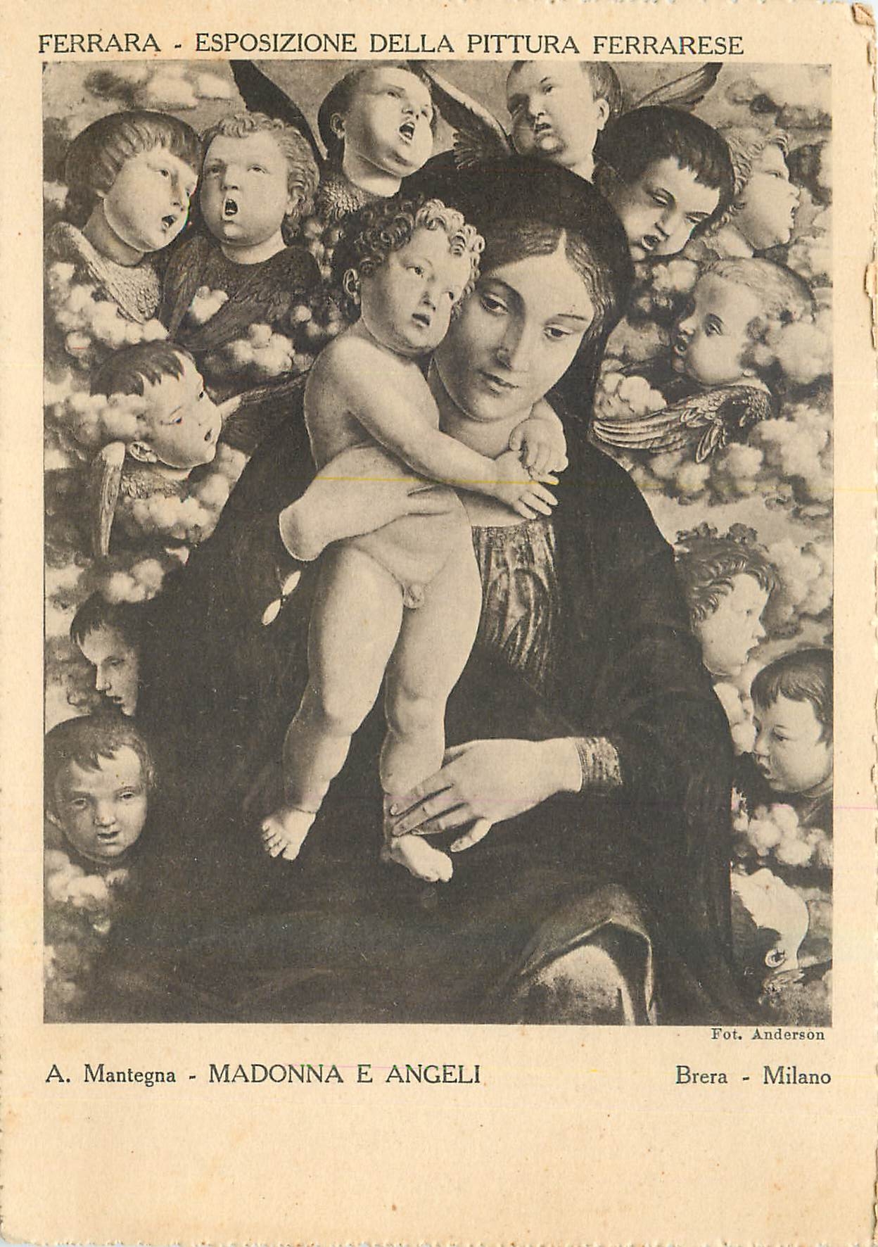 CPM Mantegna Madonna e Angeli Brera Milano