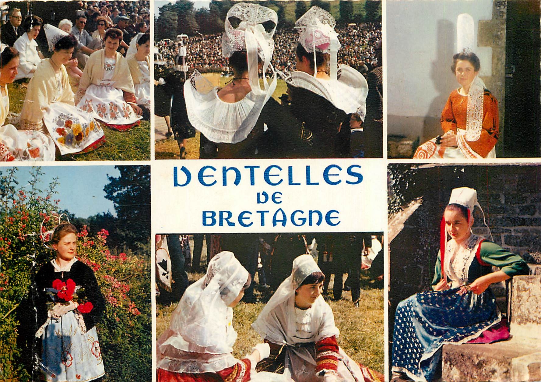 CPM La Bretagne en Couleurs Dentelles de Bretagne Jeune Fille du Leon