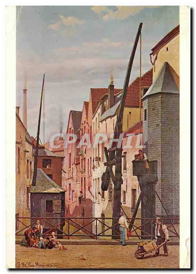CPM Bruxelles Hotel de Ville J B Van Moer XIX e s