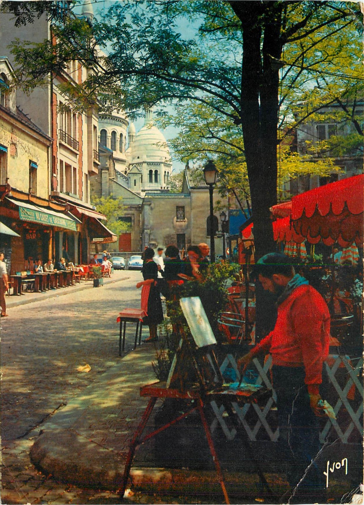 CPM Couleurs et Lumiere de France Paris Montmartre Place du Terire