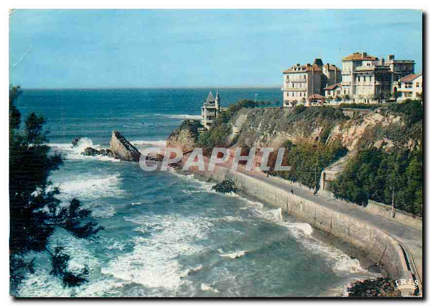 CPM Reflets de la cote Basque Biarritz La Cote des Basques et l'Hotel Belza
