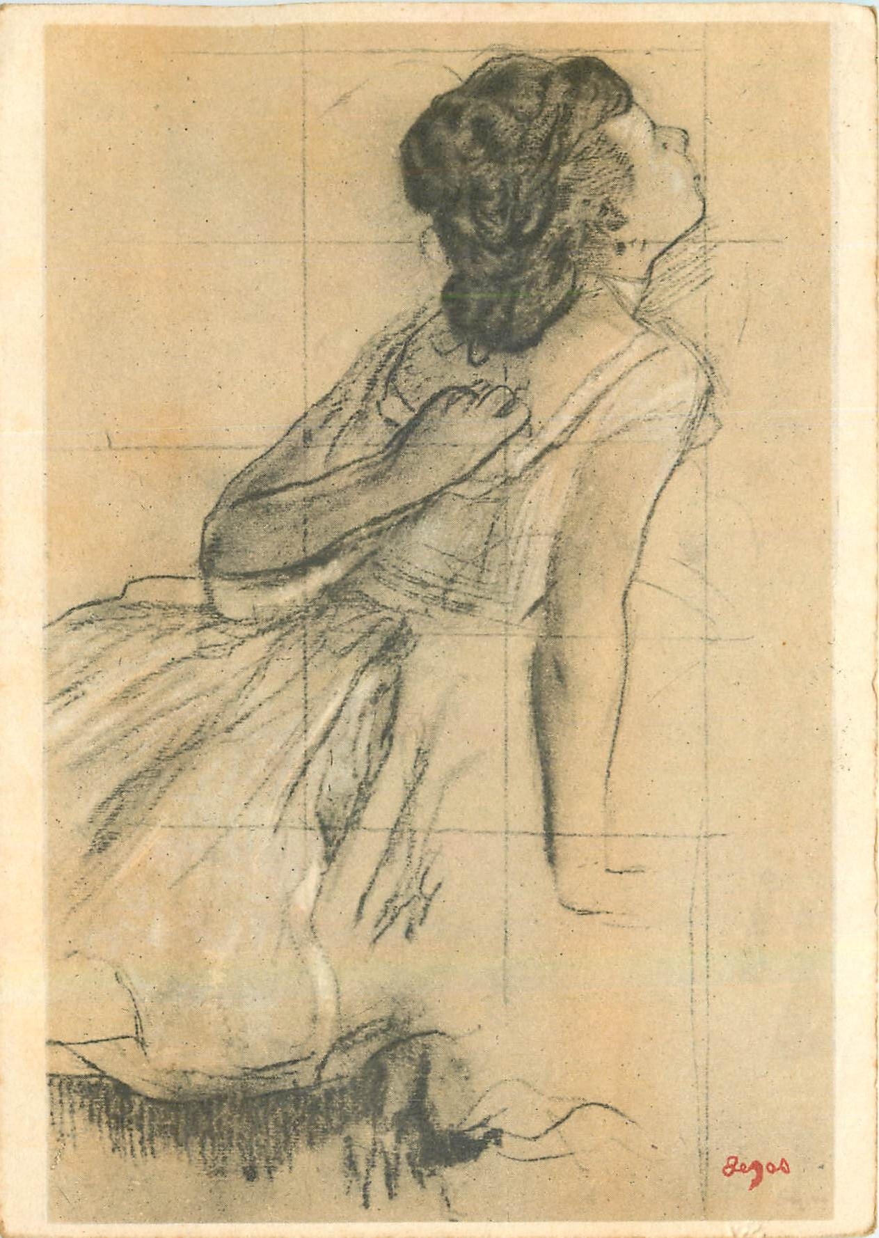 CPM Degas Danseuse se grattant le dos Musee du Louvre Paris