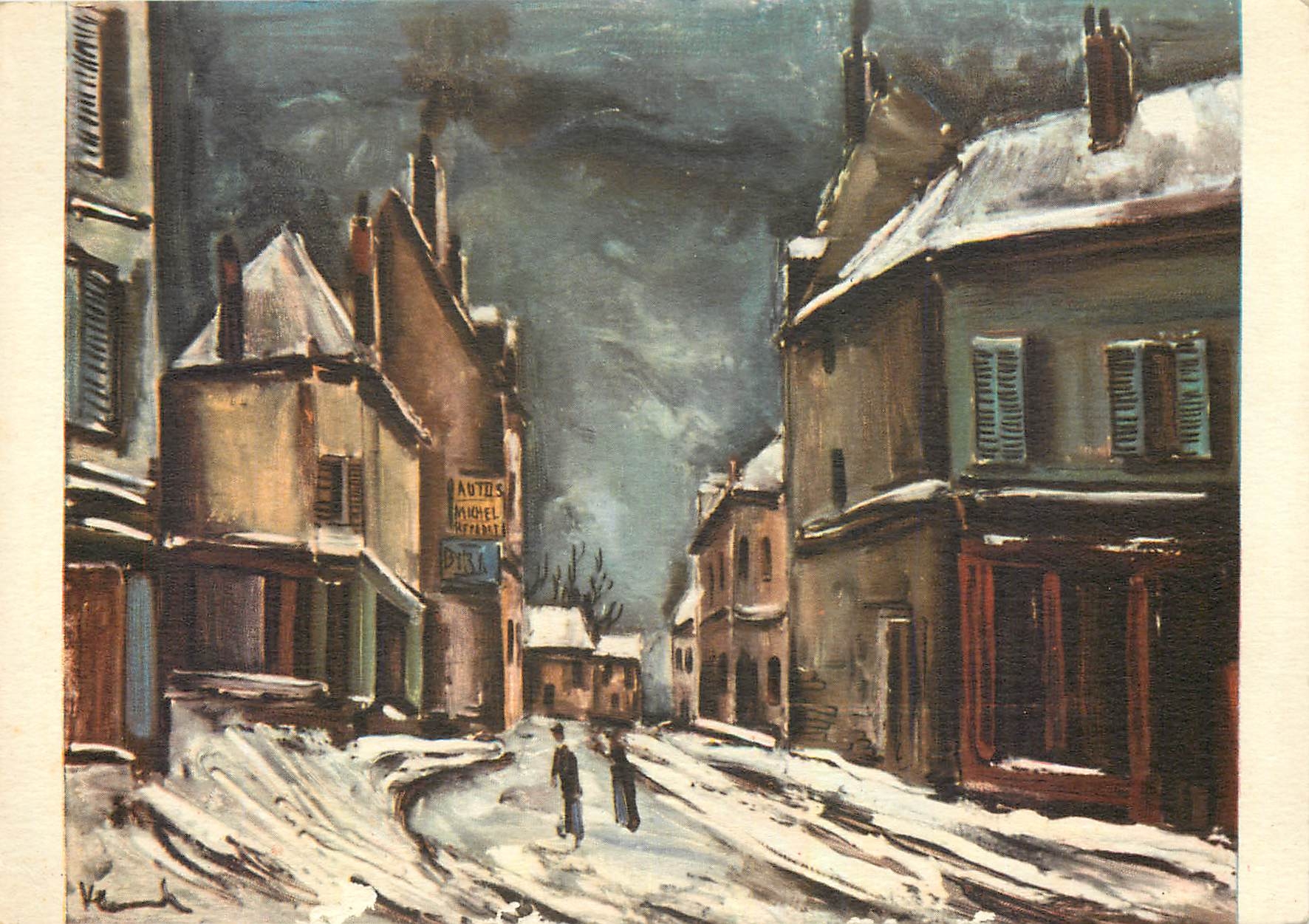 CPM Vlaminck Rue de village sous la neige