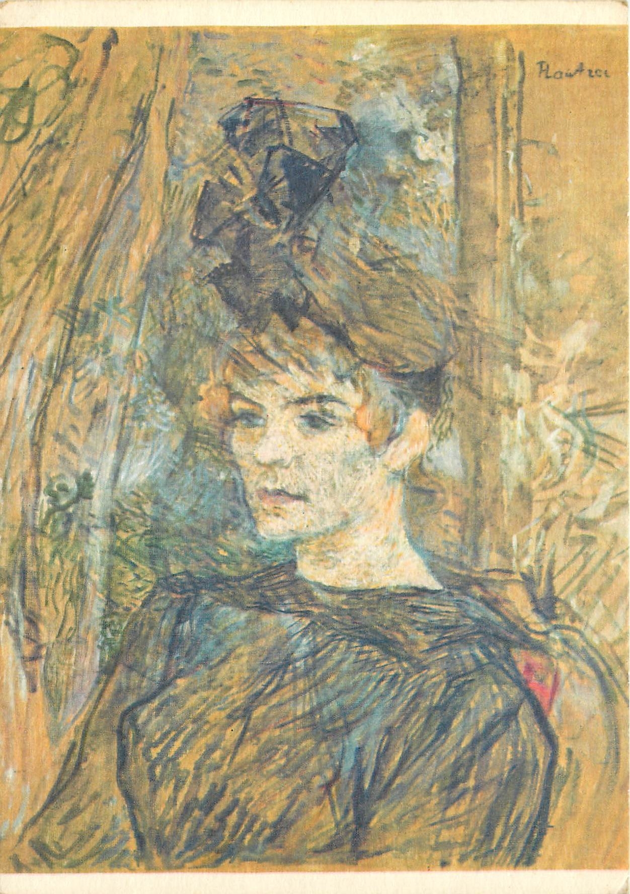 CPM Toulouse Lautrec Portrait du Suzane Valadon