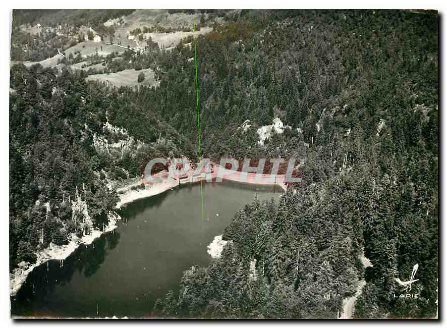 CPM En avion au dessus Condat en Fessiers Barrage des Essarts