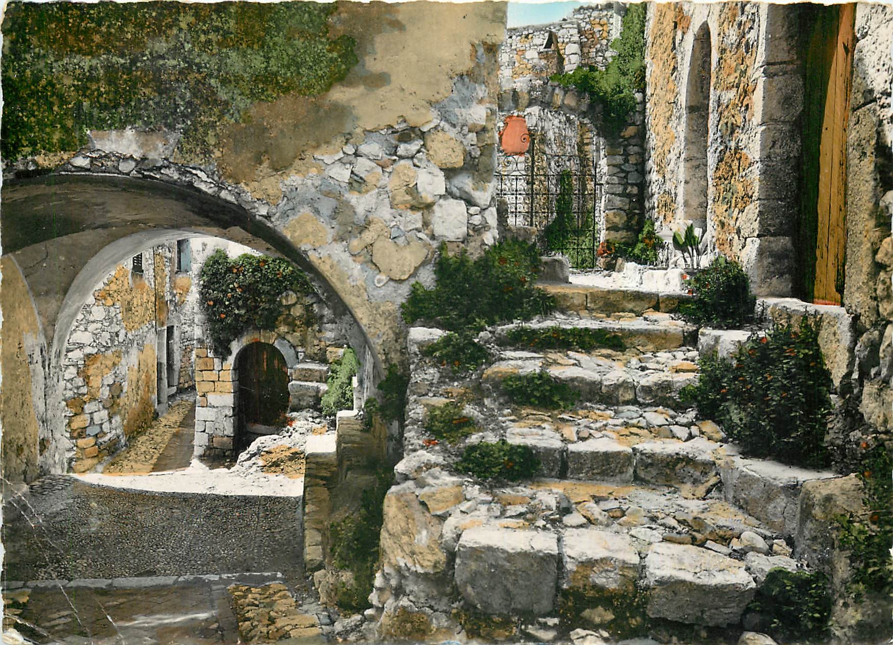 CPM Eze Village (A M) au coeur du Nid L'Aigle Un coin pittoresque