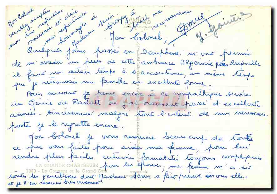 Le Grand Serre — vue panoramique — éditeur IRIS — Rückseite