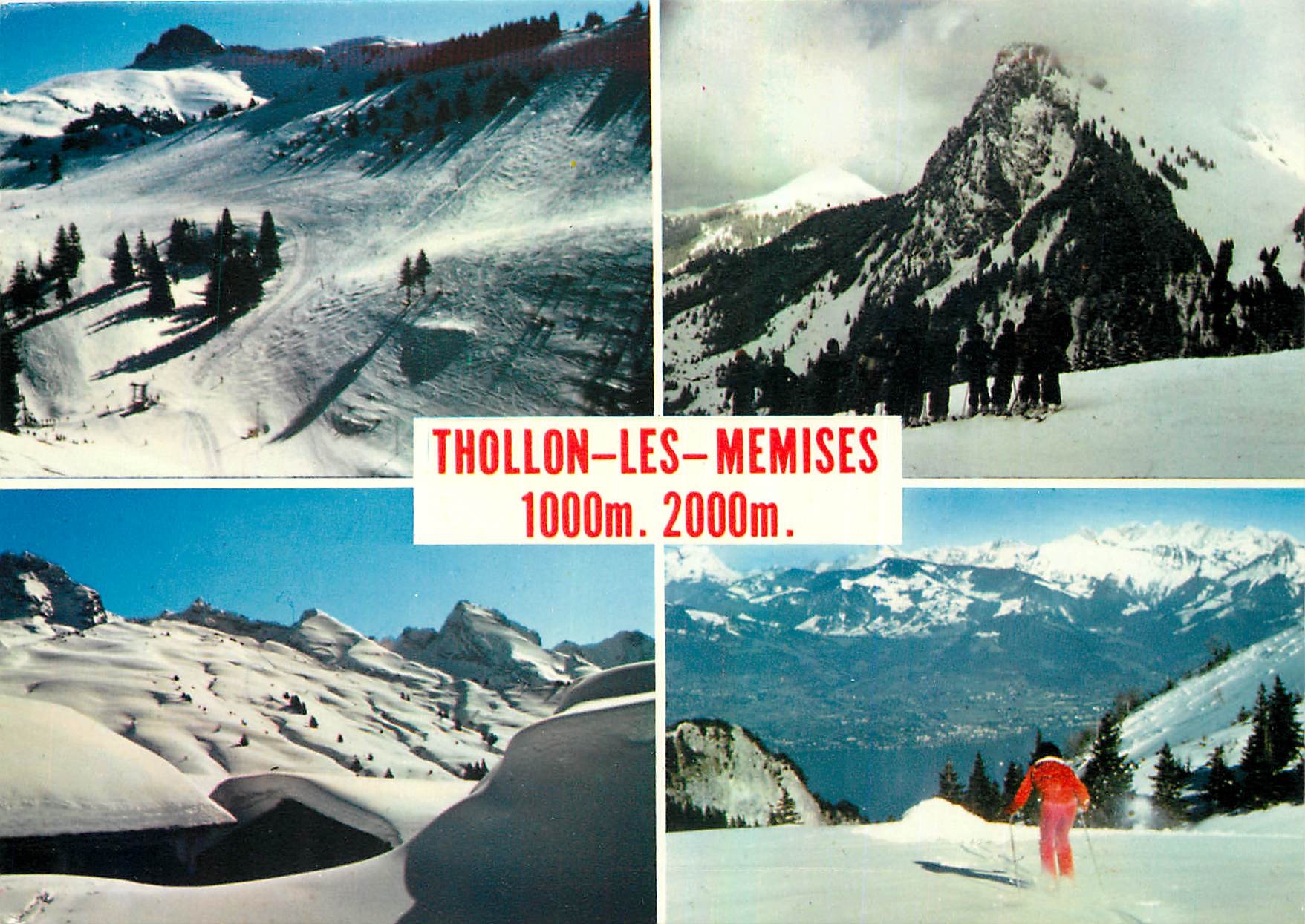 Thollon-les-Mémises — paysage de ski — éditeur Imprimerie de France