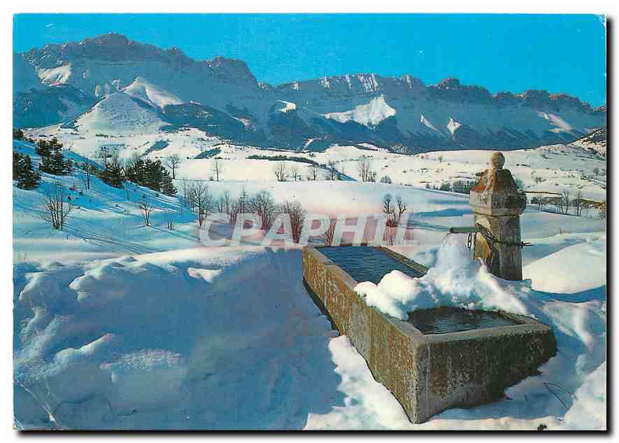 CPM Paysage Hivernal Vieille fontaine