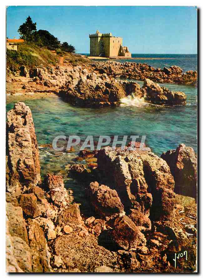 CPM Couleurs et Lumiere de la France Ile Saint Honorat Cannes (Alpes Maritimes) le Monastere Fortifi