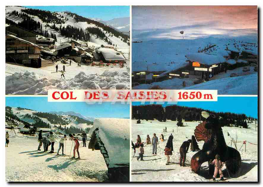 CPM Savoie Le Col des Saisies (alt 1650 m) Hiver sur la station