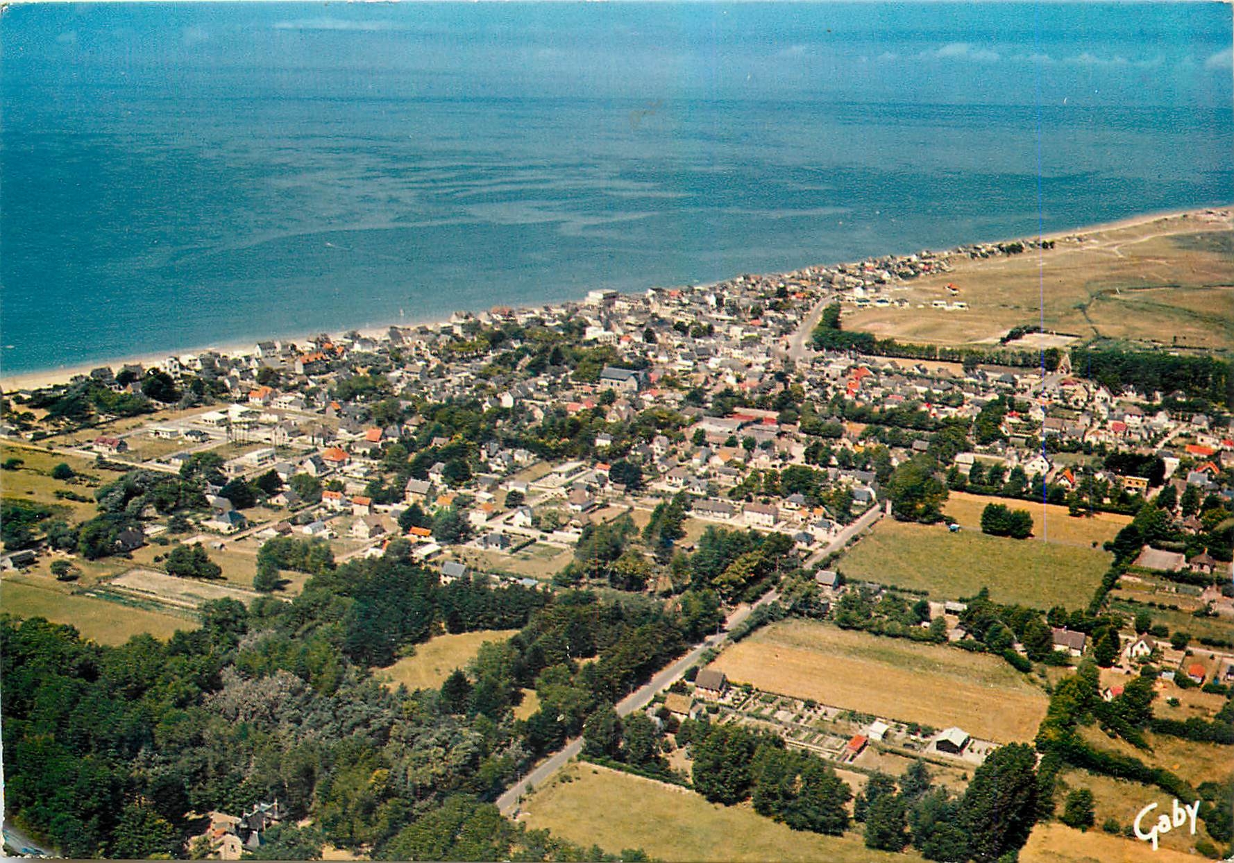 CPM La France vue ciel Agon Coutainville (Monche) vue d'ensemble