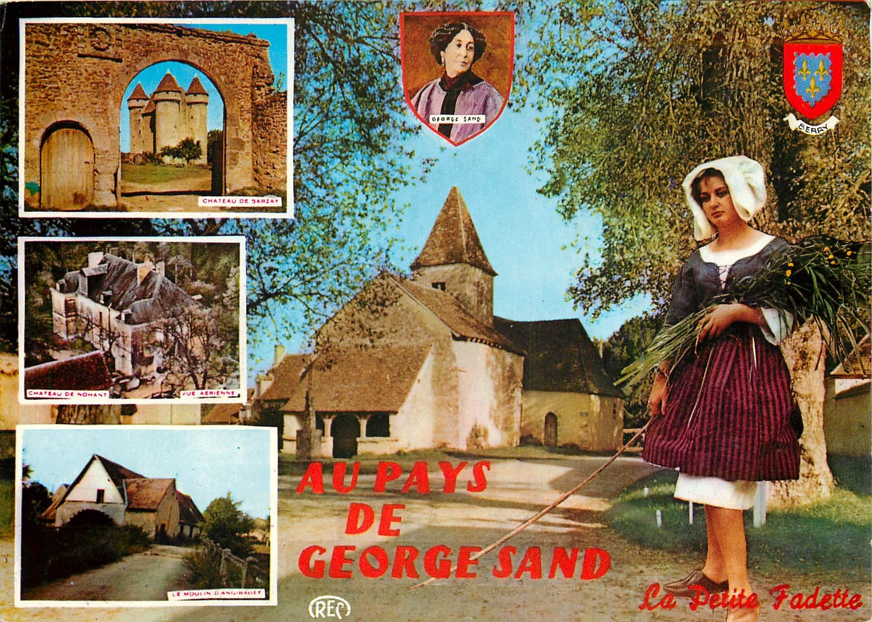 CPM Au pays de George Sand La Petite Fadette Folklore