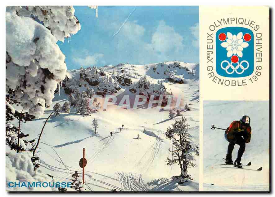 Chamrousse — Vue des pistes de ski — Xe Jeux Olympiques d'Hiver Grenoble 1968
